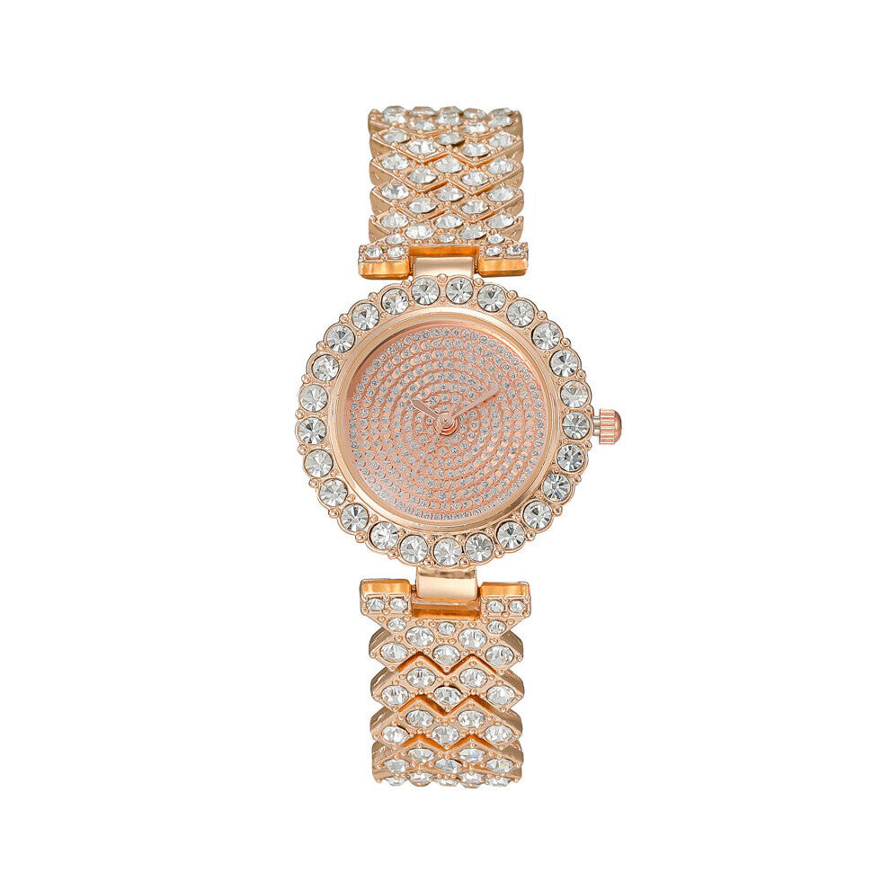 Womens Diamond Dress Watch Stainless Steel Quartz Watch For Women Casual Bracelet Watches Relogio Feminino