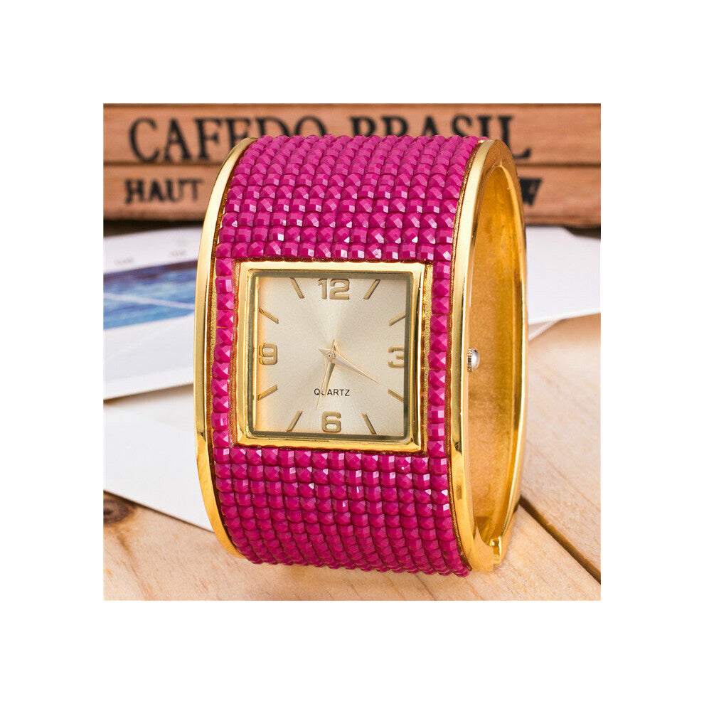 WA233 Women Bracelet Watches Ladies Dress Watches Quartz Wristwatches Rhinstone Crystal Bracelet Relogio Feminino