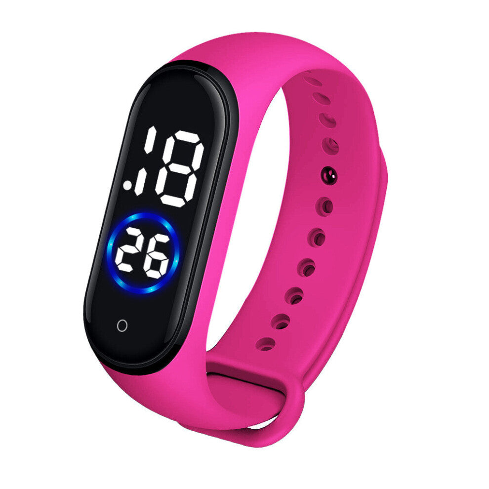 Men Women Casual Sports Bracelet Watches LED Electronic Digital Candy Silicone Wrist Watch For Children Kids