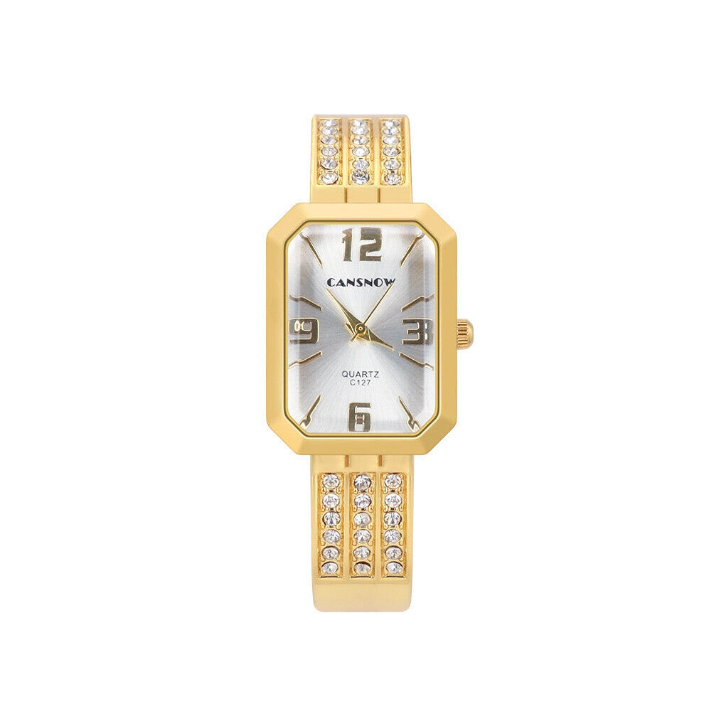 Golden Bangle Bracelet Watches Women Stainless Steel Clock Ladies Watch Zegarek Damski Relogio Feminino