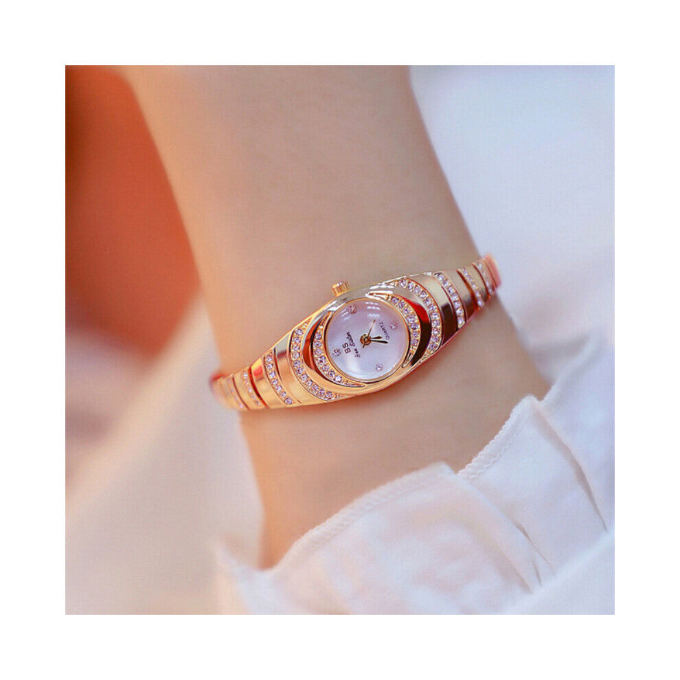 Small Watches for Women Rose Ladies waterproof Quartz Wristwatch Diamond Female Bracelet Watch