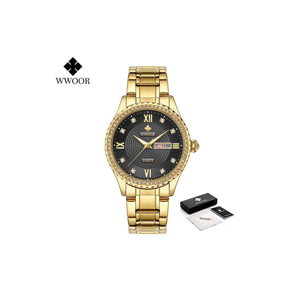 Diamond Bracelet Watches For Women Top Quartz Wristwatches Date Female Clock Ladies Relogio Feminino