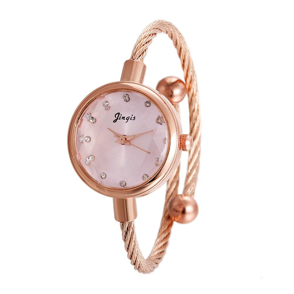 Casual Women Watches Rose Bracelet Watch Girl Dress Collocation Women Clock Girl Quartz Wristwatch Relogio Feminino