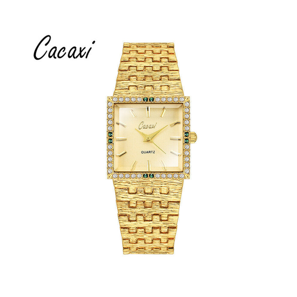 Ladies Watch Vintage Square Bracelet Watch Green Diamond Wristwatches Gift For Girl Quartz Watches Reloj