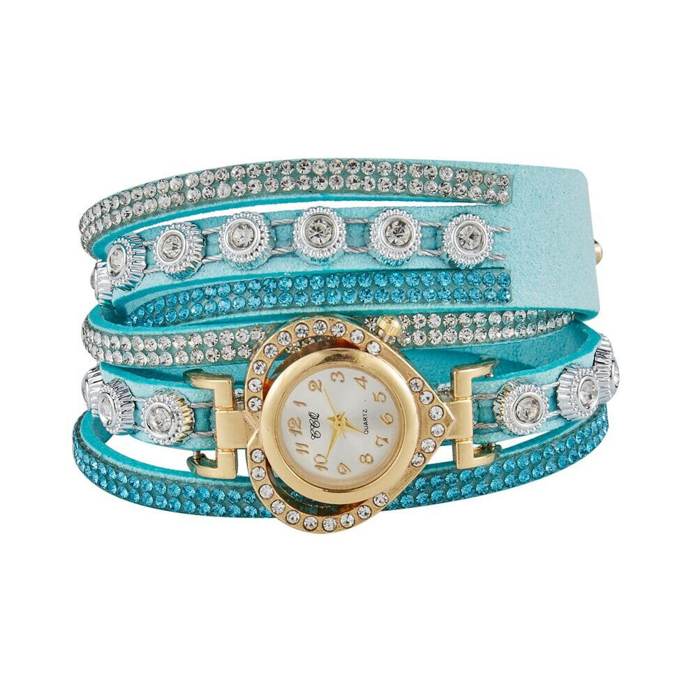 CCQ Women Rhinestone Bracelet Watch Ladies Quartz Watch Casual Women Wrist Watch Gift C99