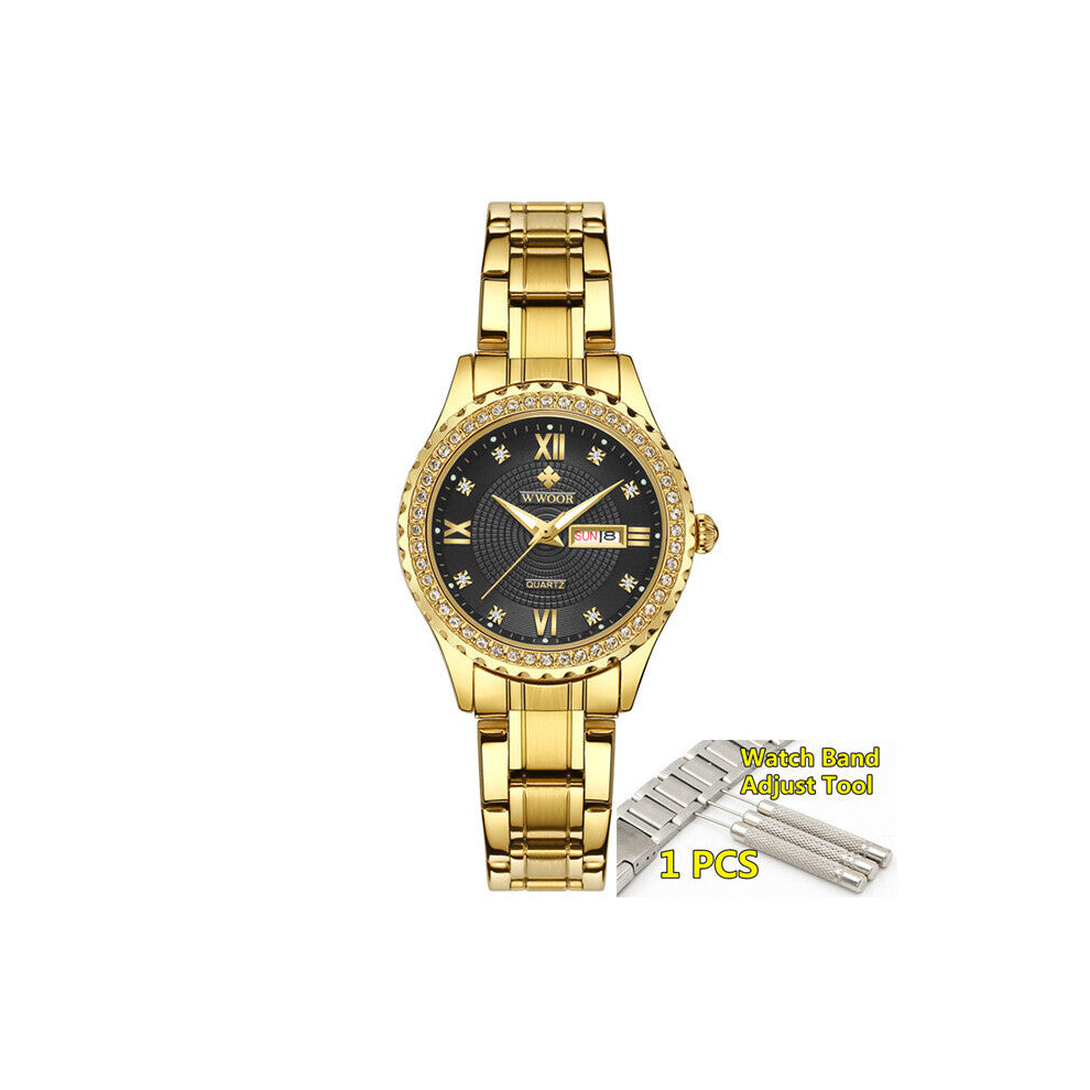 Women Bracelet Watches Waterproof Ladies Watch Stainless Steel Casual Dress Woman Quartz Watches Women