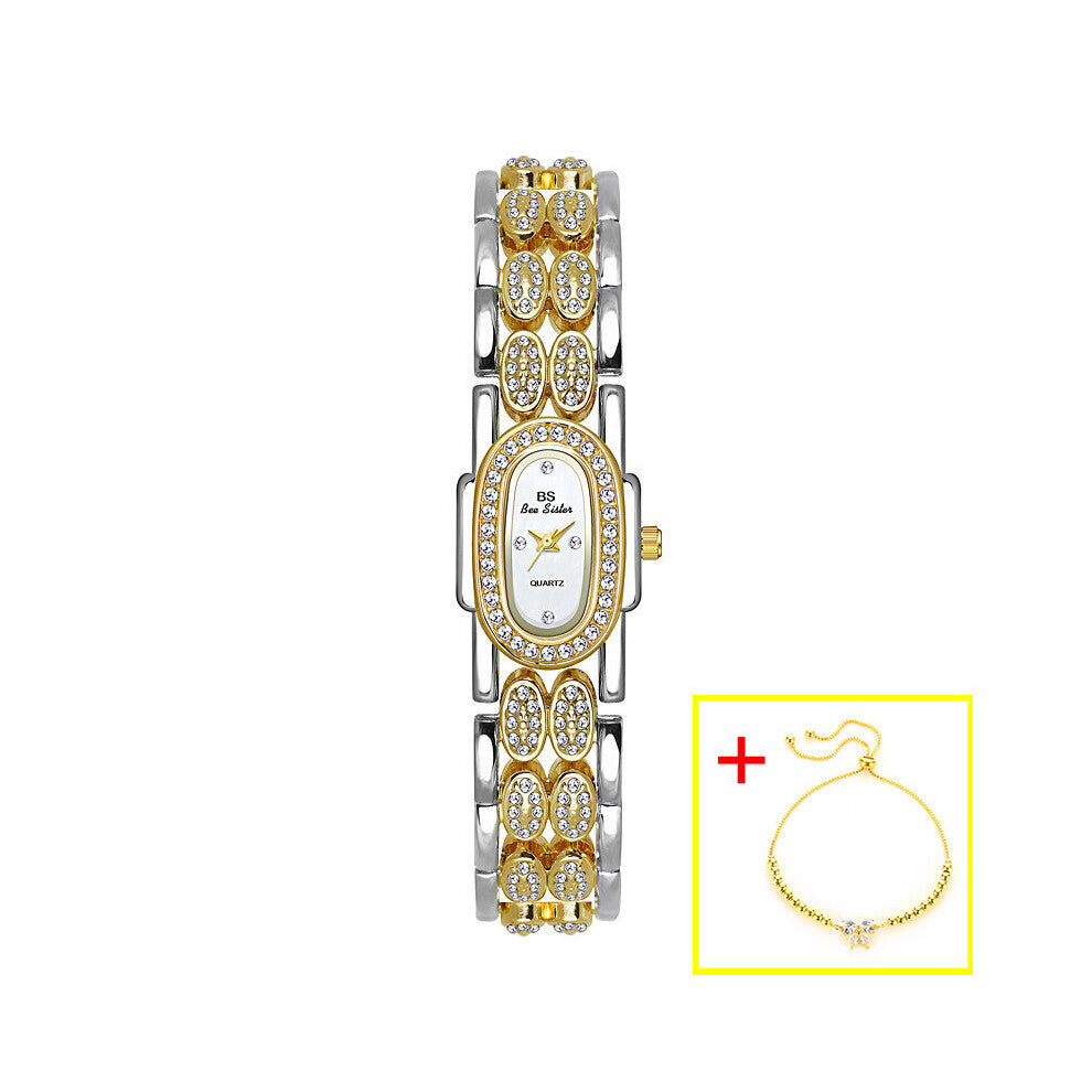 Women Watches Silver Stainless Steel Qualities Small Ladies Wristwatches Diamond Female Bracelet Watch