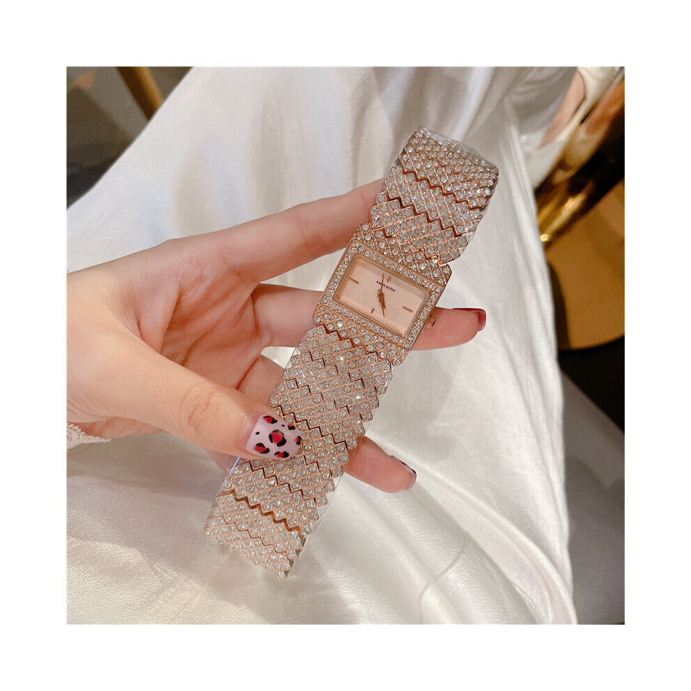 Cacaxi Full Diamond Women Bracelet Watch Set Alloy Band Quartz Watches Relogio Feminino Montre Femme A241S