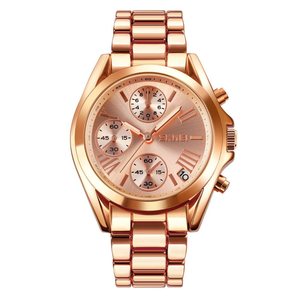 Women Watches Ladies Creative Steel Quartz Women's Bracelet Watches Waterproof Chronograph