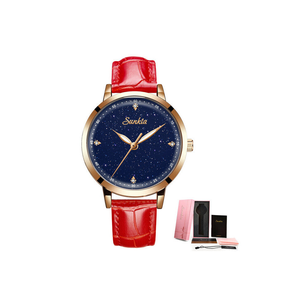 leather Watch Women Quartz Watches Ladies Creative Women's Bracelet Watches Female Waterproof Clock Relogio Feminino