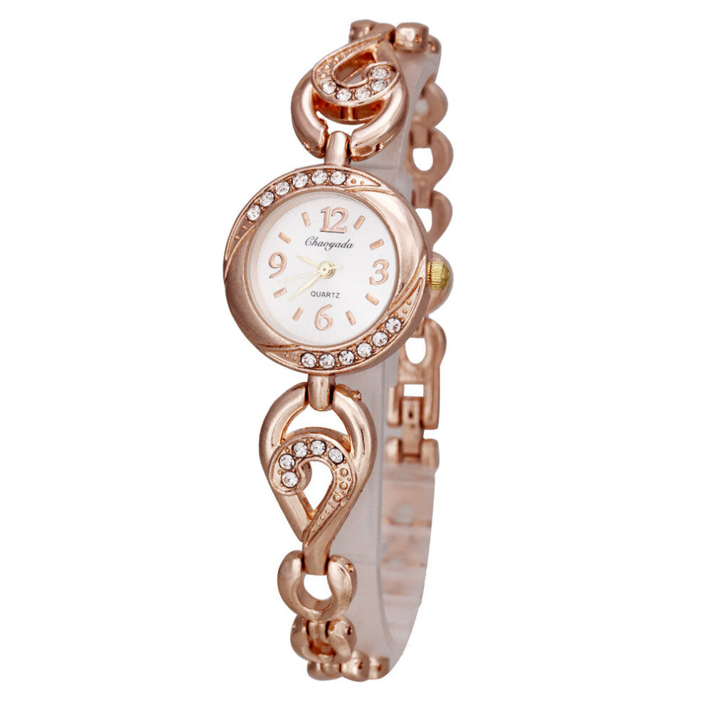 wrist watch Women's girl Metal Alloy band quartz Bracelet Watches 1104