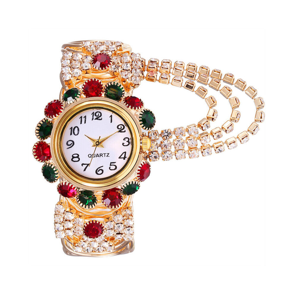 Top Women Rhinestone Bracelet Watches Casual Watch For Women Ladies Bracelet Quartz wrist Watch montre femme