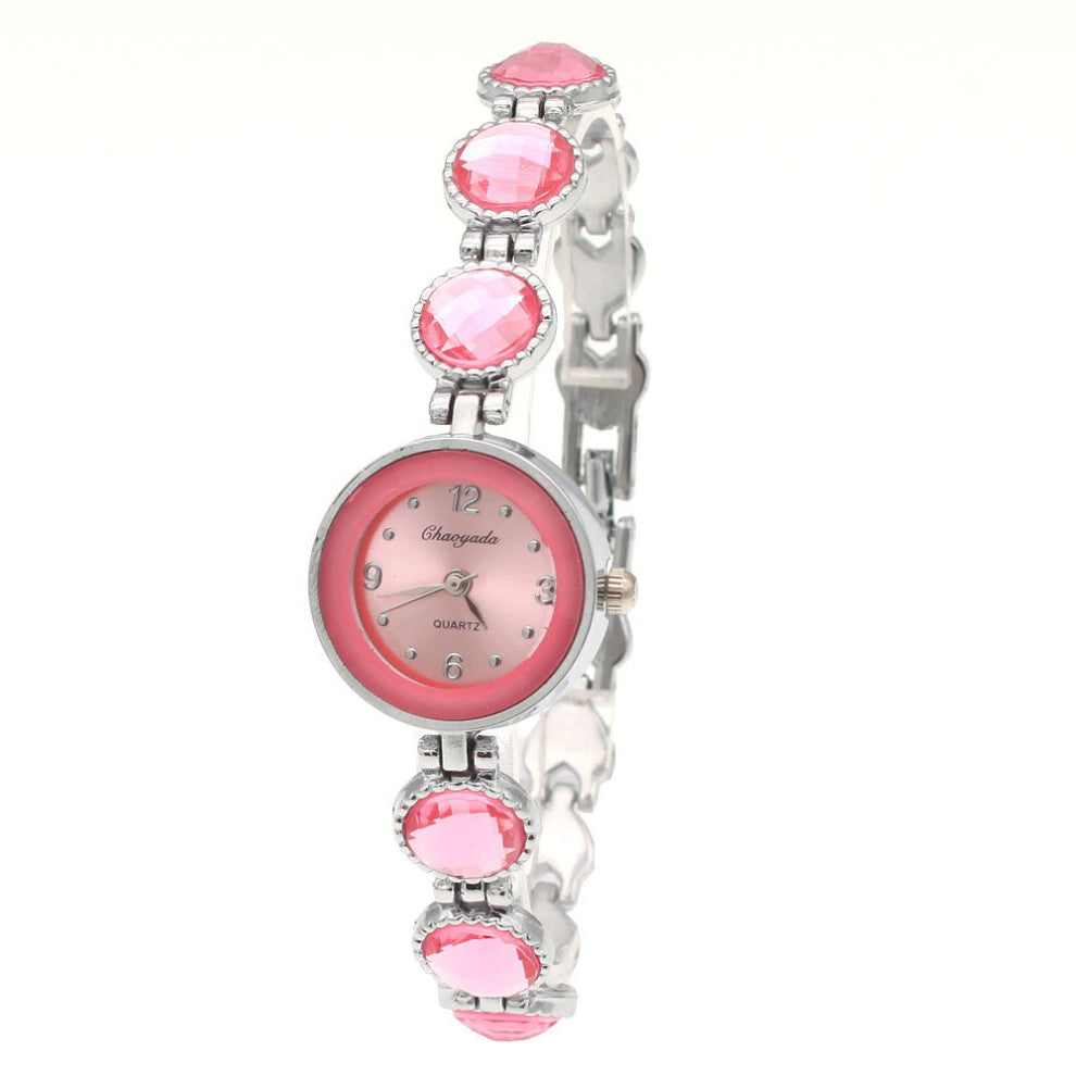 chaoyada women office ladies stainless steel quartz wristwatch girls electronic waterproof dress bracelet watches