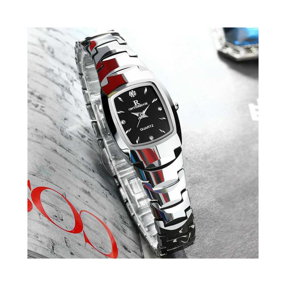 ONTHEEDGE Ultra thin waterproof ladies watch quartz watches women tungsten steel ladies watch men bracelet watches