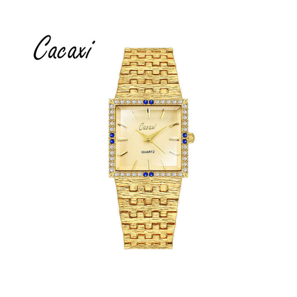 Retro Square Ladies Watch Green Diamond Women Watches Top Bracelet Watch Women