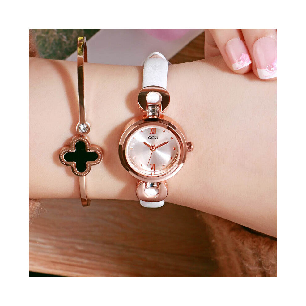 Relogio Feminino GEDI 8 MM Ultra-Thin Women Watches Quartz Watch Montre Femme Ladies Bracelet Watch