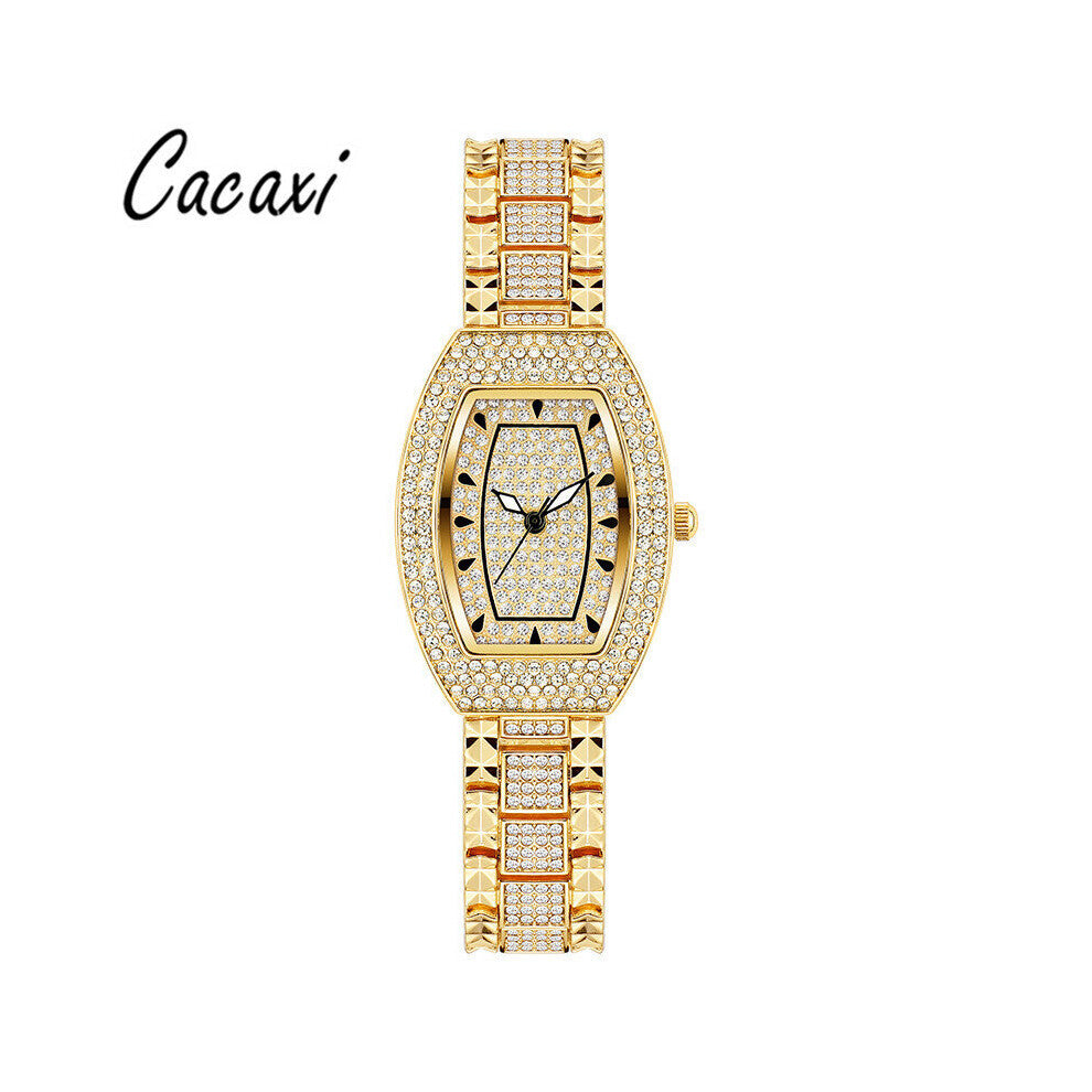 High Women Watches With Rhinestone Silver Retro Bracelet Watch Women Tonneau Diamond Wristwatch For Women