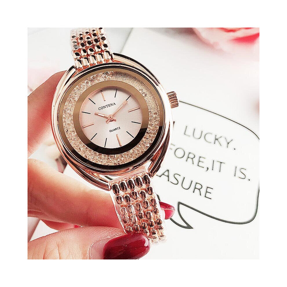Silver womens watch Women Watches Top Bracelet Watches for Women Crystal Zegarek Damski