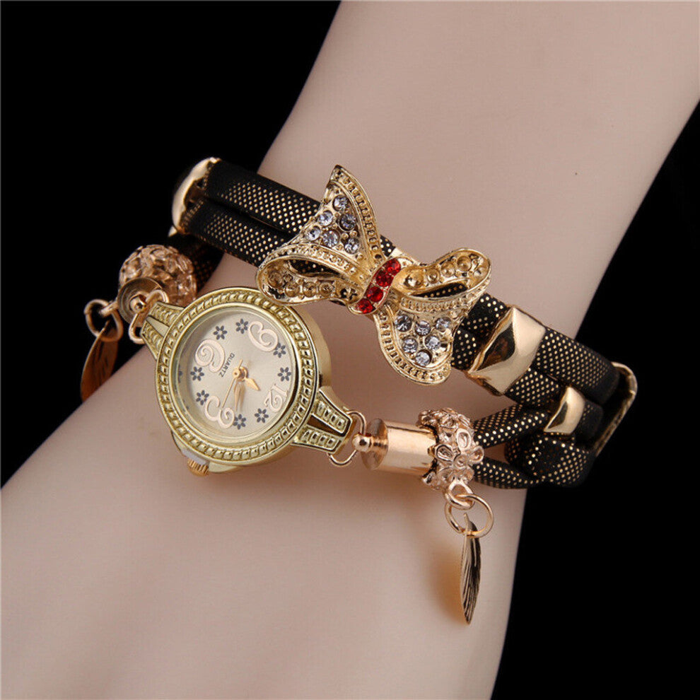 Watch For Women Butterfly Retro Rhinestone Bracelet Watches Women Wedding Quartz Watches Montre Femme Relogio