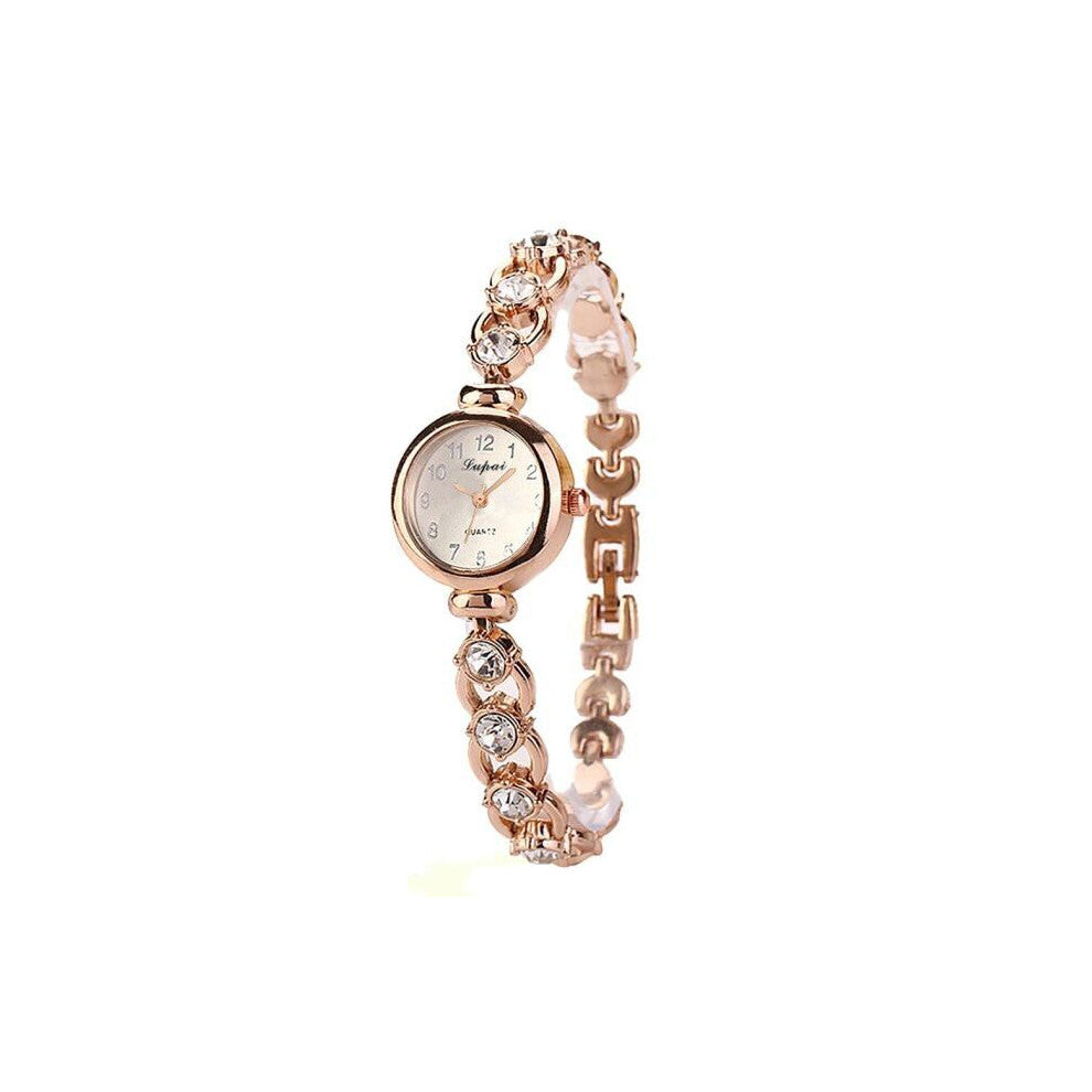Rose Silver Girls Quartz Watch Women Watches Bracelet Watch Ladies Crystal Wristwatch Relogio Feminino