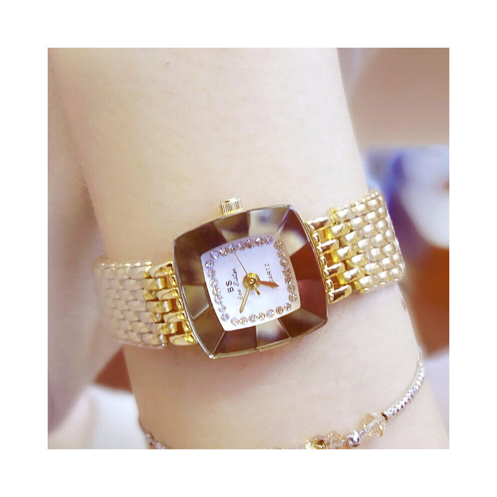 Ladies Watch Square Diamond Women Bracelet Watches Stainless Steel Crystal Ladies Female Quartz Watch Montre Femme
