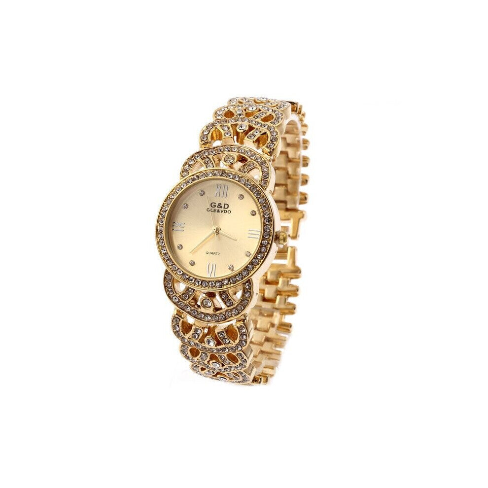 G&D Casual Ladies Steel Band Bracelet Watch Explosive Quartz Watch Japanese Movement Diamond Ladies Watch