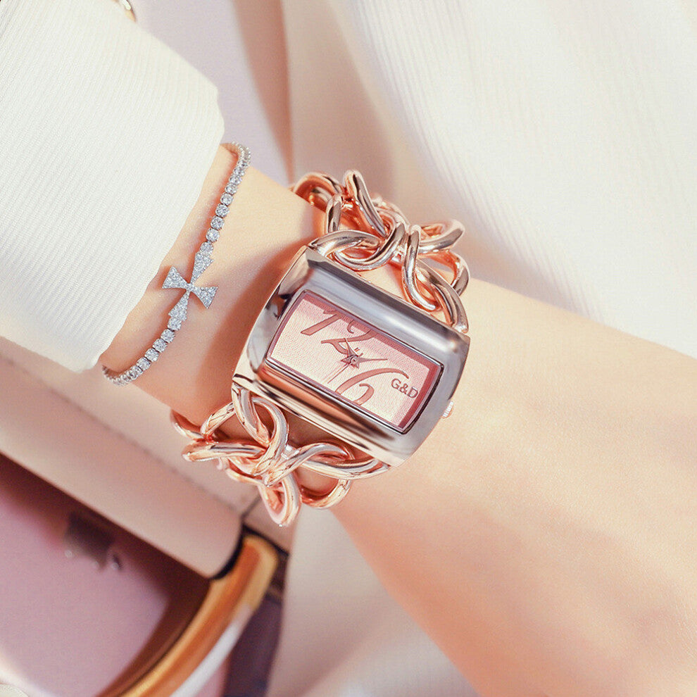 G&D Women's Casual Watch Stainless Steel Bracelet Watch