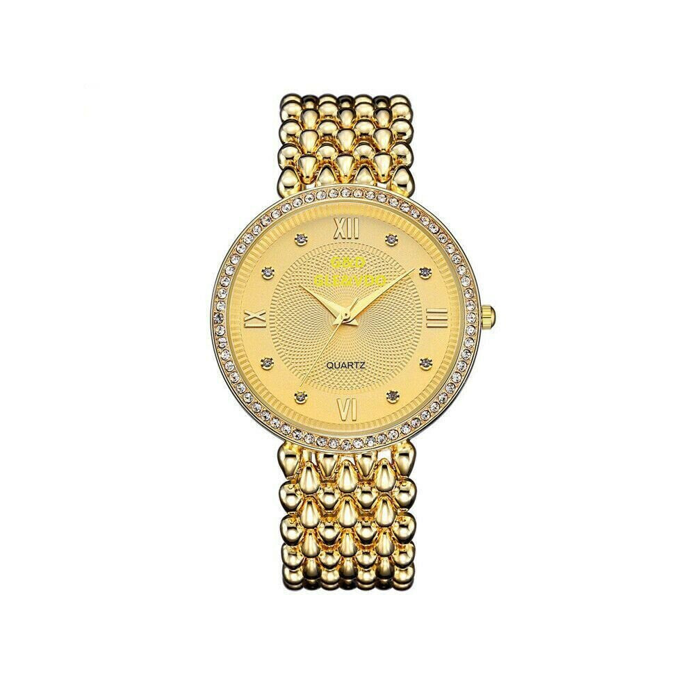 G&D Women's Watch Casual Watch Diamond-Studded Stainless Steel Bracelet Watch