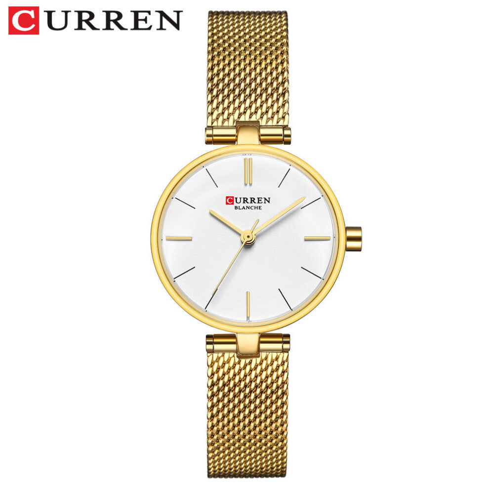 Quartz Watches for Women Stainless Steel Mesh Wristwatch Ladies Dress Bracelet Watch Female Clock Gift