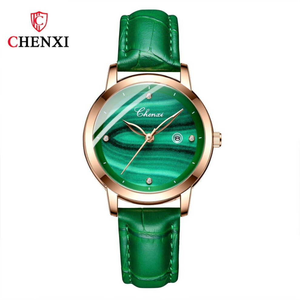 Malachite Green Women Bracelet Watch Top Quartz Ladies Dress Watches Waterproof relogio feminino