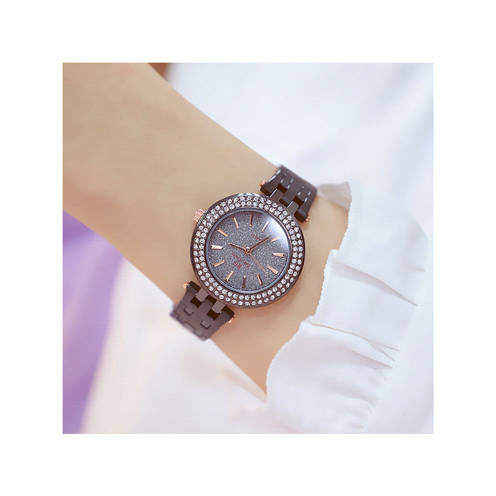 Ladies Casual Sports Analog Quartz Watch Watch Stainless Steel Dial Quartz Watch Ladies Bracelet Watch