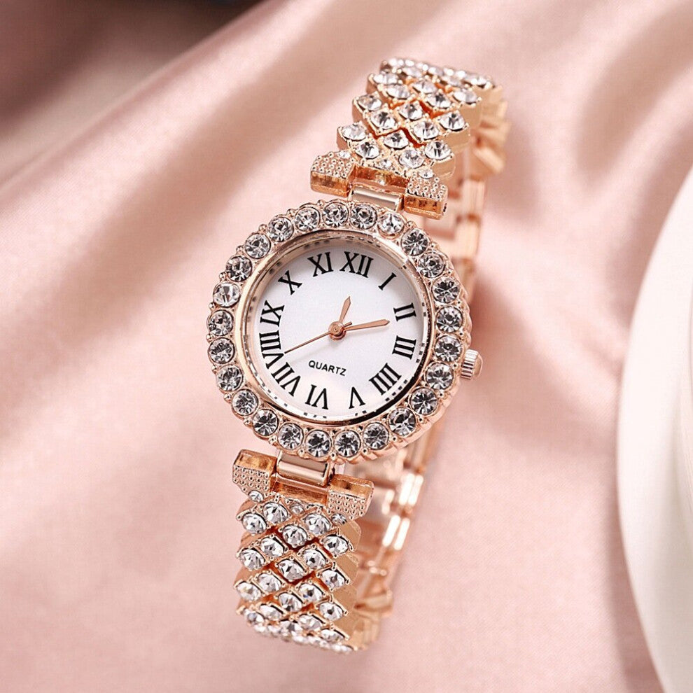 stock! !Women Bracelet Watches Steel belt Love Leather Strap Rhinestone Quartz Wrist Watch Quartz Watch