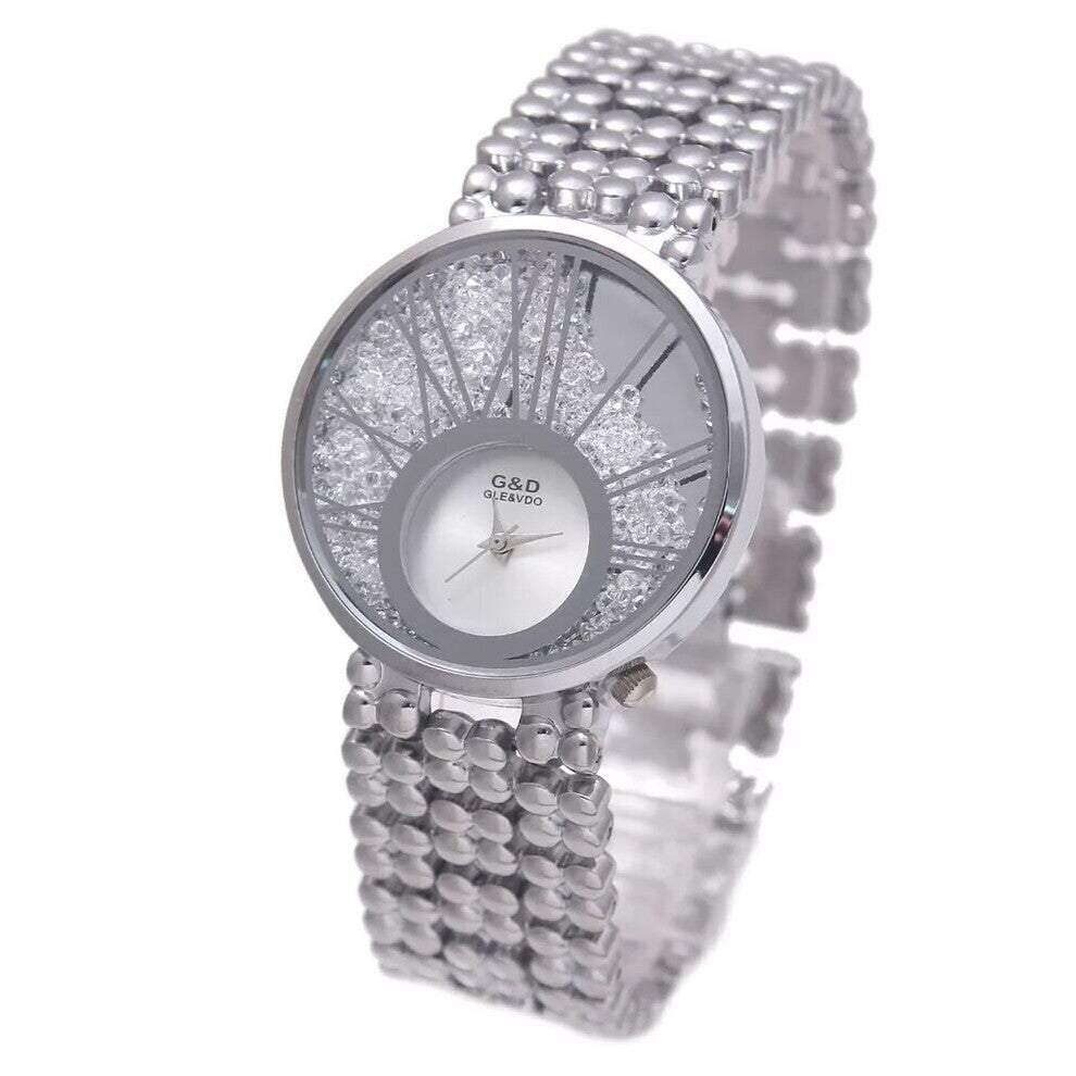 G&DFashion Casual Ladies Steel Band Bracelet Watch Explosive Quartz Watch Japanese Movement