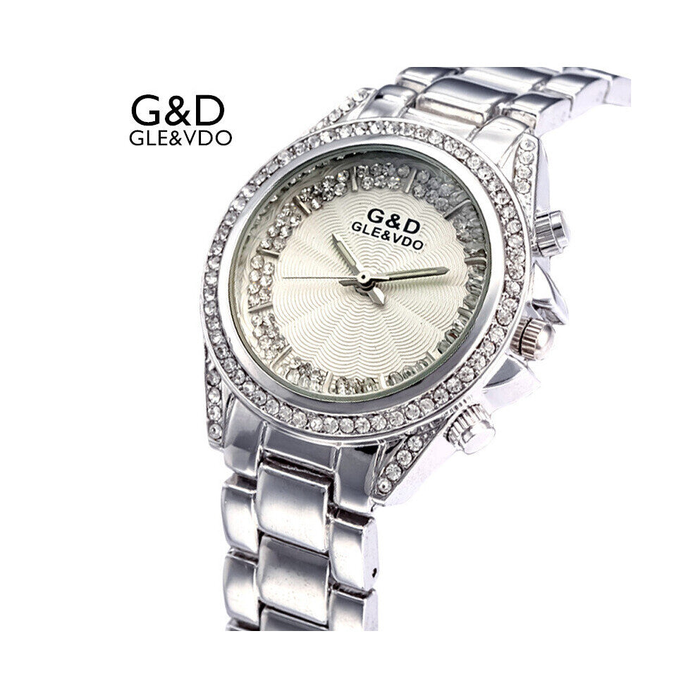 Womens Watches Silver Womem's Bracelet Watches Rhinestone Ladies Dress Watch relogio feminino Rhinestone