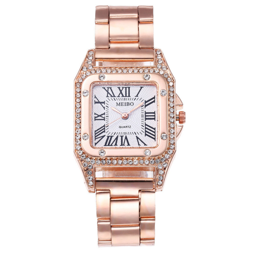 Rhinestone Women Bracelet Watch Top Ladies Wrist Watches Stainless Steel Square Female Clocks Gift Relogio