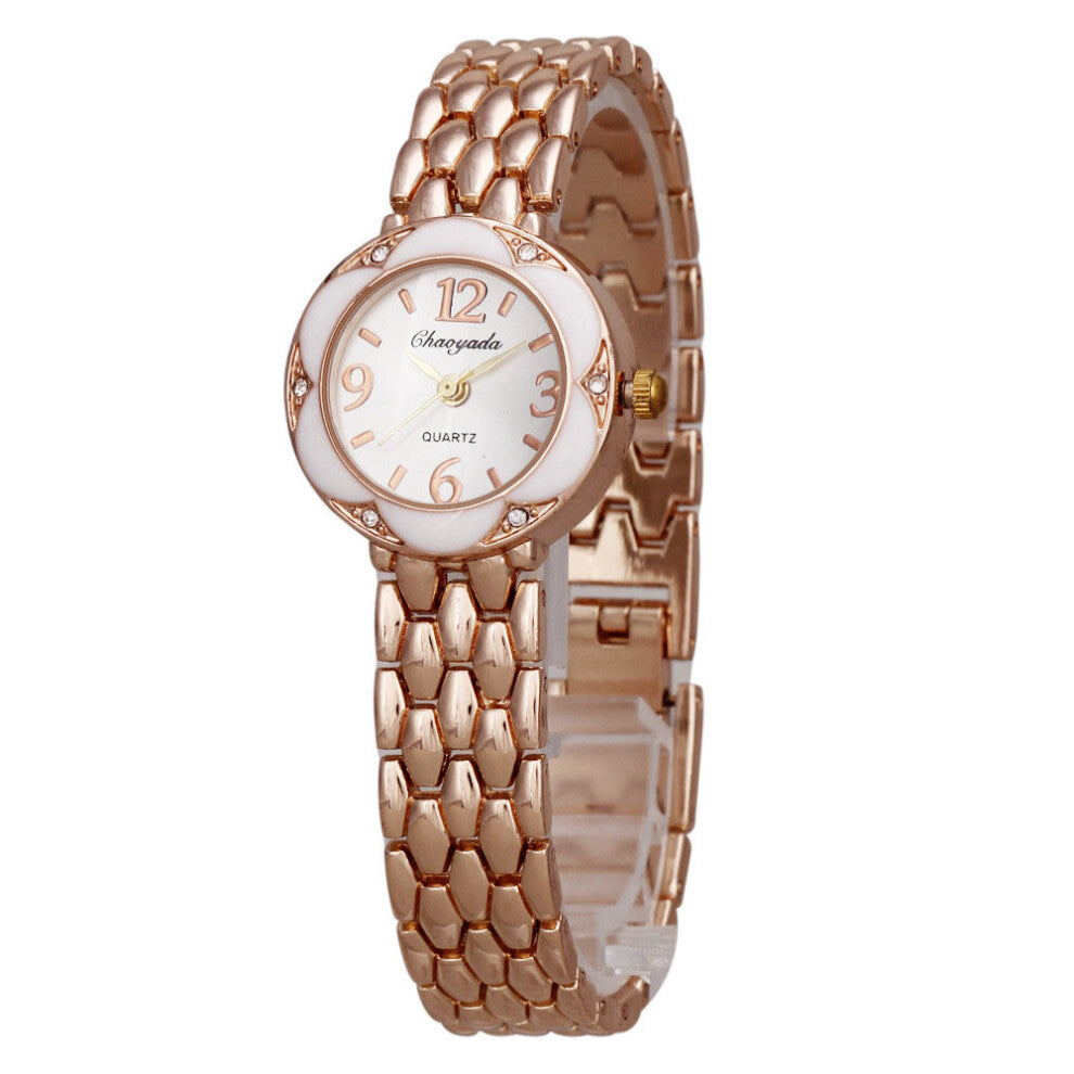 wrist watch Women's girl Metal Alloy band quartz Bracelet Watches 1101