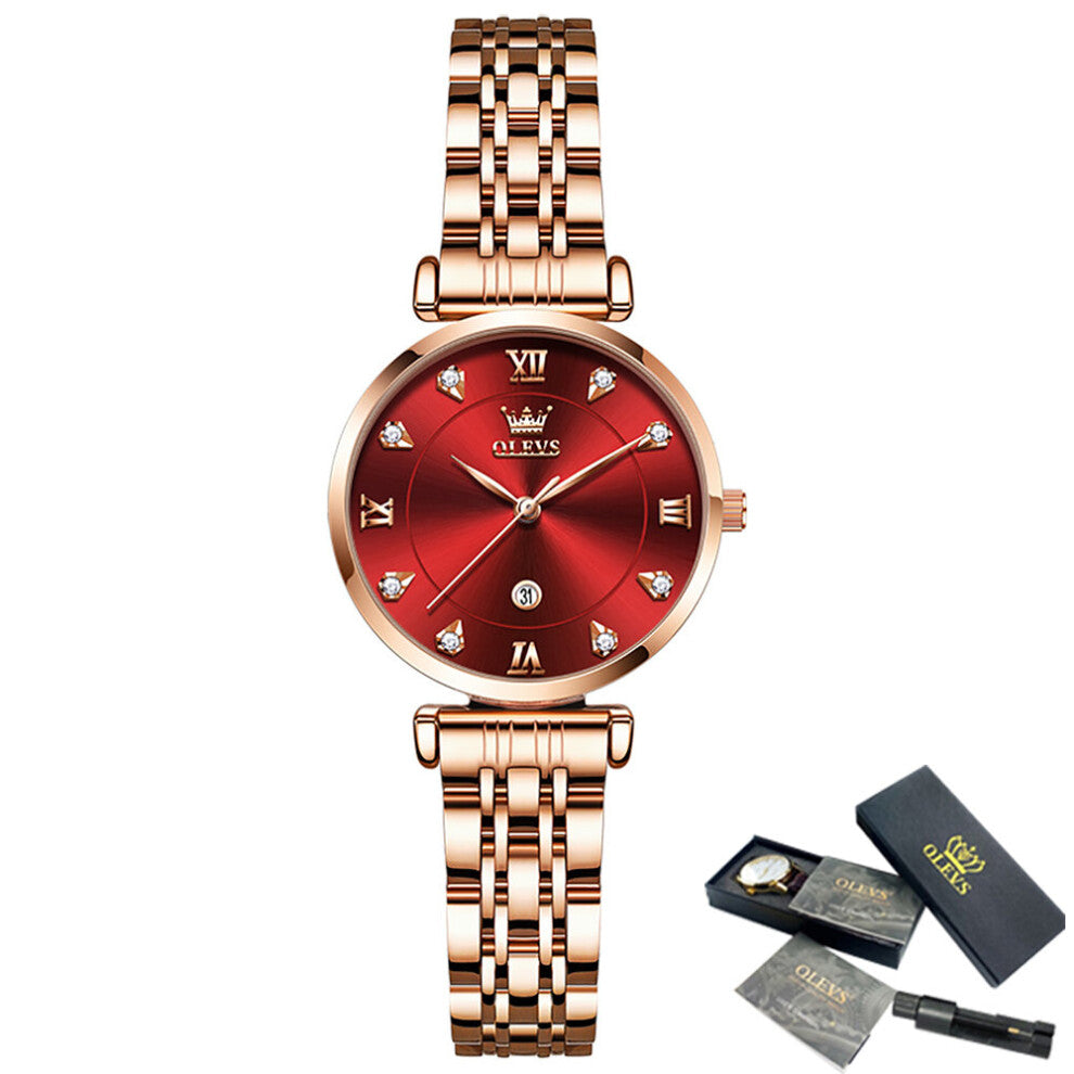 Crystal Women Bracelet Watches Top Diamond Ladies Quartz Watch Steel Female Wristwatch Montre Femme