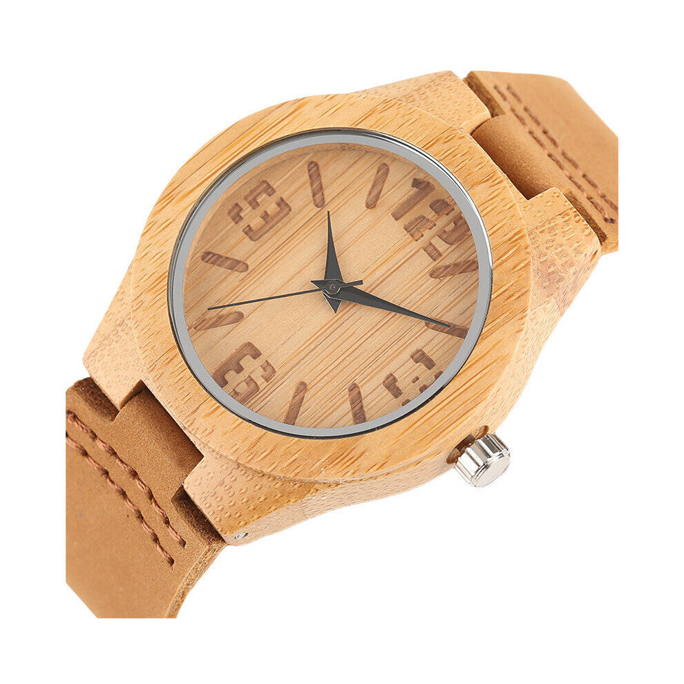 Women Watches Wooden Bracelet Watch Ladies Sport Female Clock Woman's Size Nuture Bamboo Wristwatches for Girlfriend