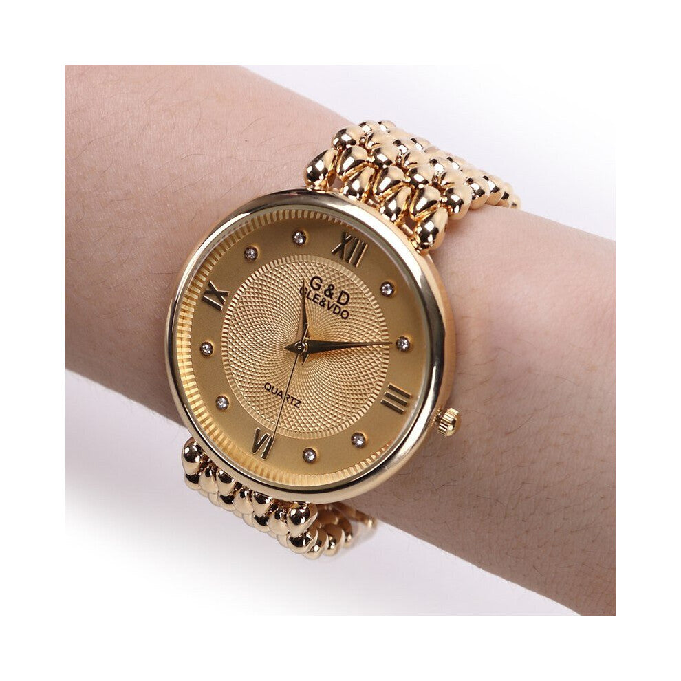 G&DFashion Women Bracelet Watch Quartz Gift Watch Wristwatch Women Dress Leather Casual Bracelet Watches