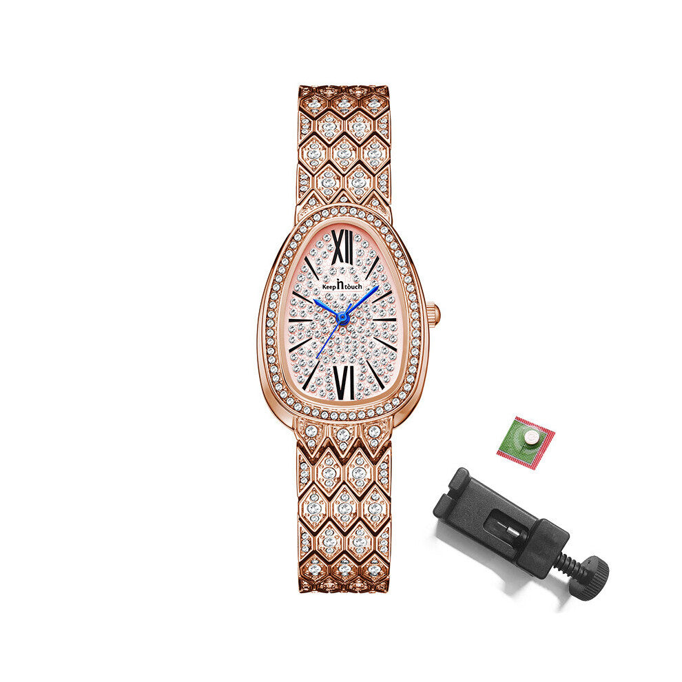 Women Watch Quartz Wristwatches Crystal Silver Bracelet Watches High Female Wrist Watch Clock