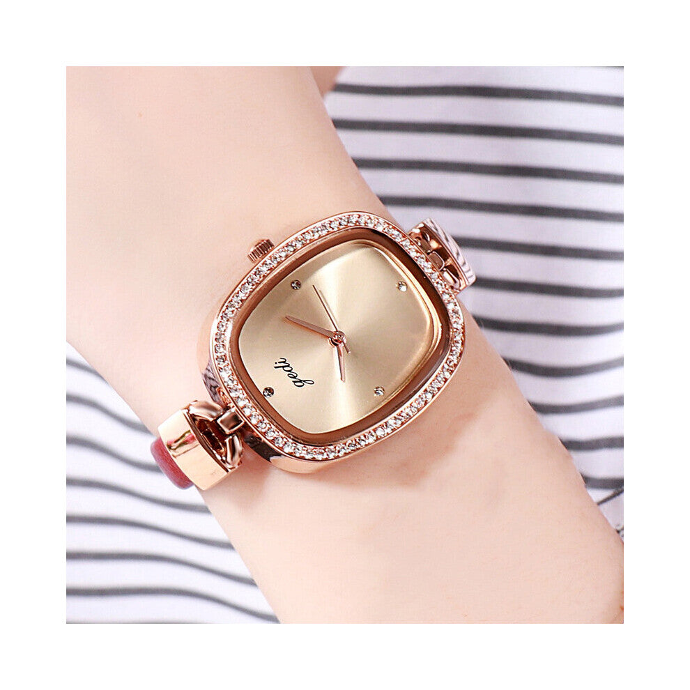 Women's Wristwatches Retro Quartz Watches For Women Creative Diamond Bracelet Watch Ladies Analog Clock Relogio Feminino