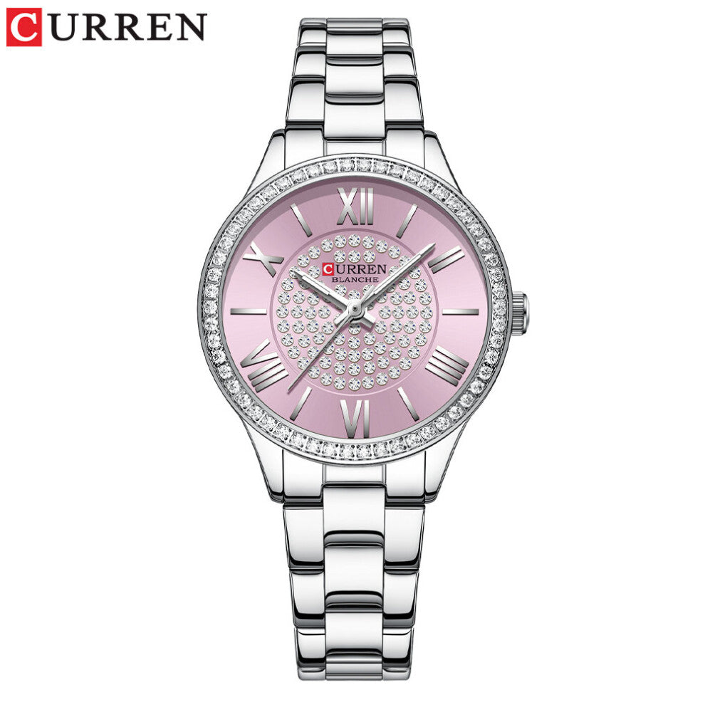 Women Bracelet Watches Steel belt Love Steel belt Rhinestone Quartz Wrist Watch Watch for women