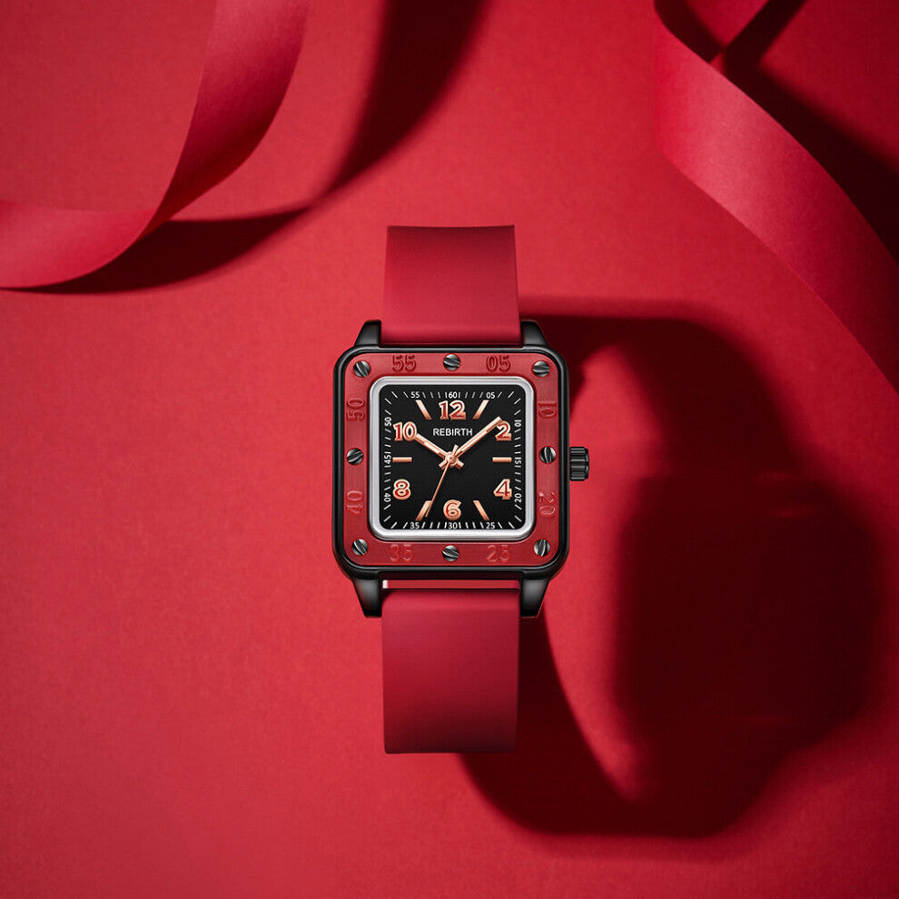 Top Women's Watch Square Bracelet Watch Casual Silicone Strap Waterproof Business Watch Relogio Feminino