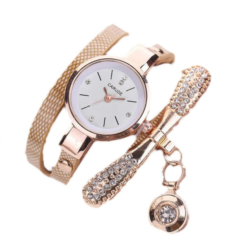 Bracelet Watches for Leadies Crystal Quartz Wristwatch Clock Casual Ladies Vintage Watch ???? ???????