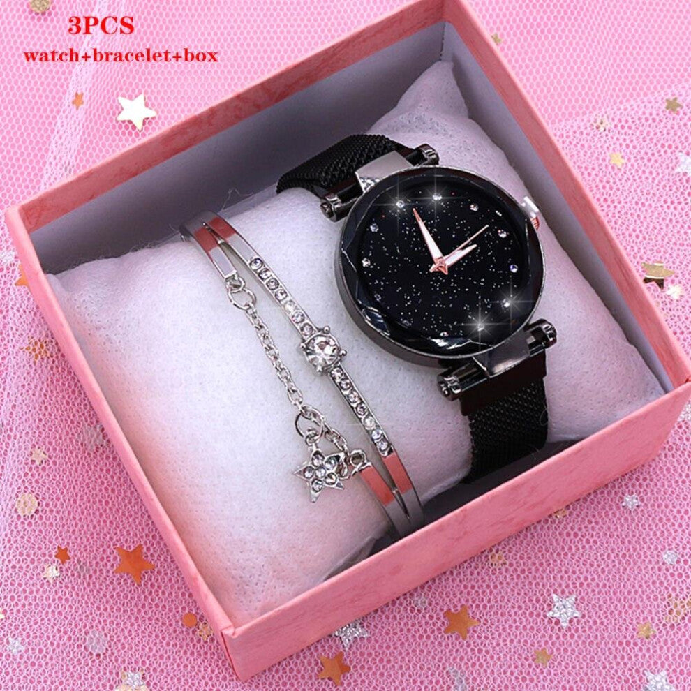 Rose Women Watch With Box Quartz Watch Bracelet Set For Women Watches Ladies Wristwatch Bracelet Watches
