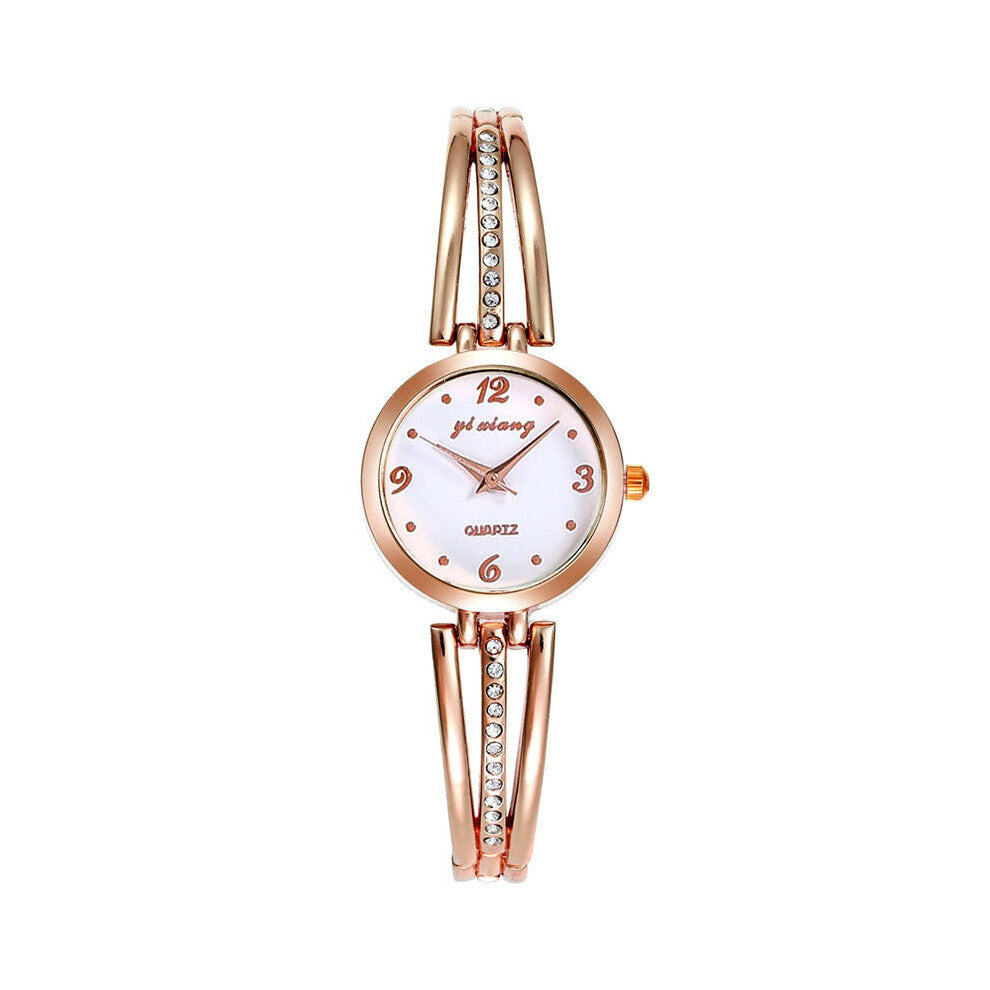 Top Crystal Women Bracelet Watches Diamond Ladies Quartz Watch Stainless Steel Female Wristwatch