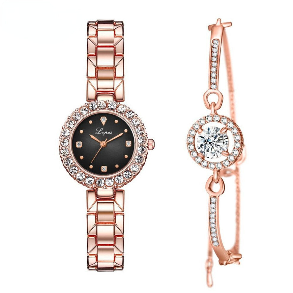 Bracelet Watches Set for Women Geometric Bangle Quartz Clock Ladies Wrist Watch Ladies Bracelet Women Watches