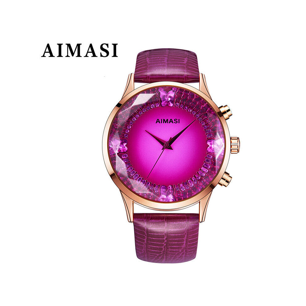 AIMASI Women's Casual Clock Ladies Women Bracelet Watches Women Diamond bayan kol saati Clock Gift montre femme saat
