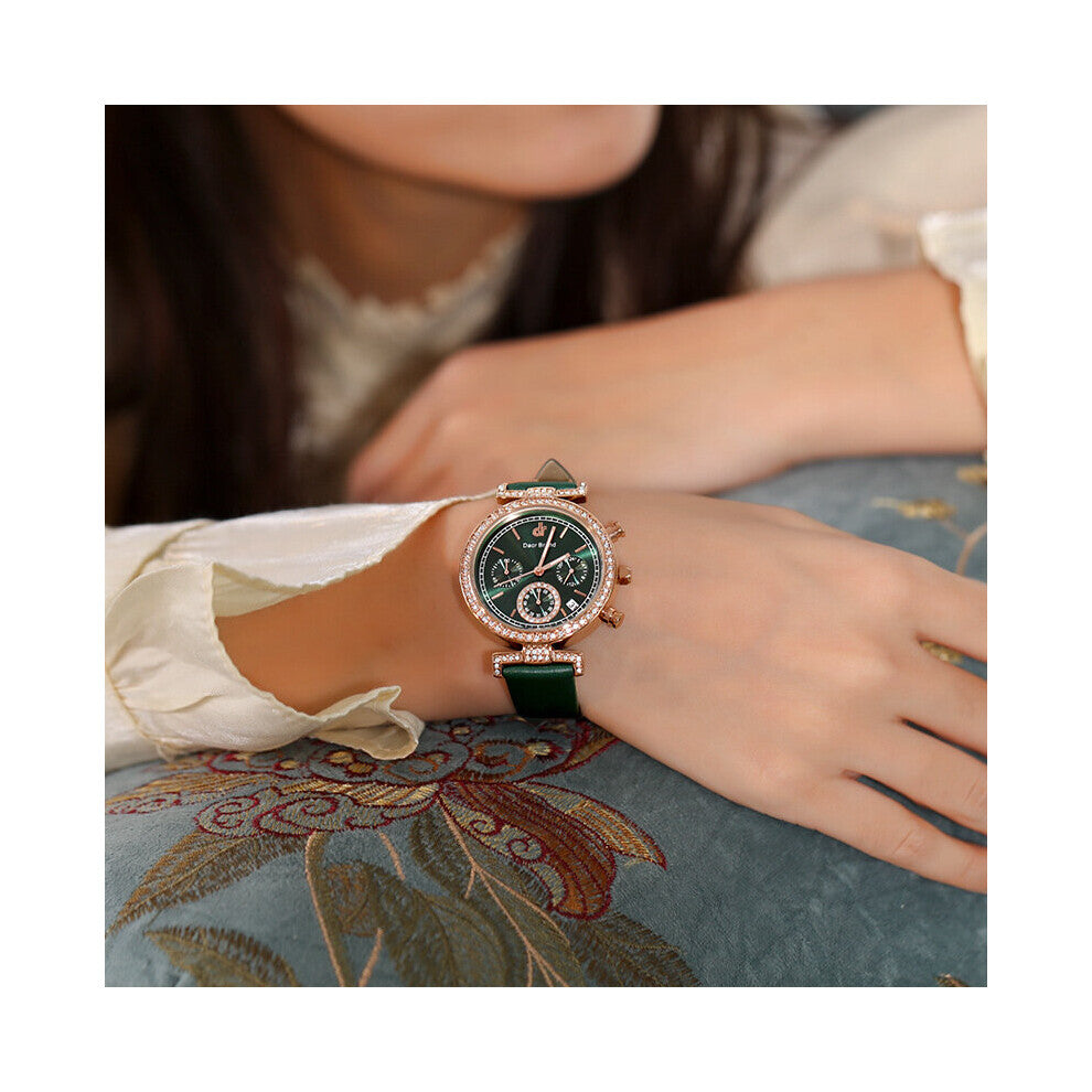 Dress Bracelet Watches Top Stainless Steel Rose Stylish Quartz Ladies Diamond Wrist Watch for Women