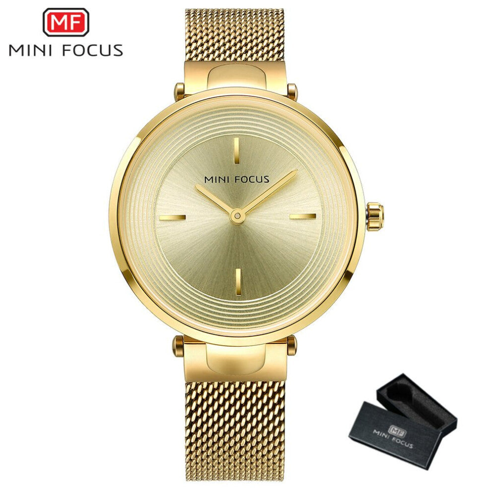 Quartz Watch Women Sapphire Dail Clocks Mesh Bracelet Watches Beauty Gift for Lady Waterproof